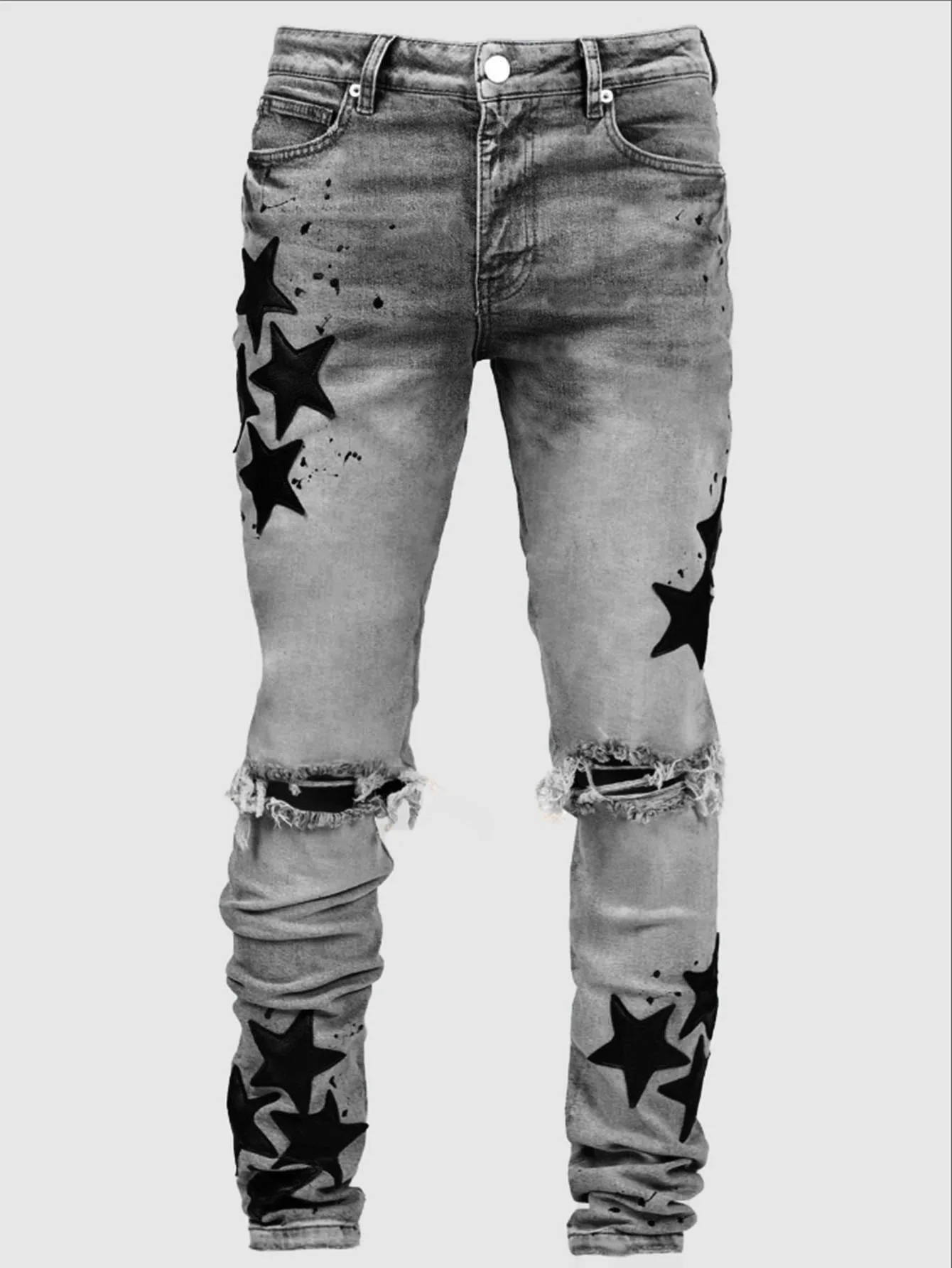 Pantalones vaqueros rasgados para hombre, pantalón vaquero con | Ropa de hombre · Omeda.es - Imagen 7