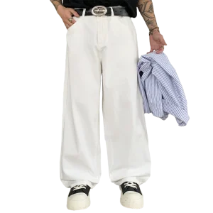 Pantalones vaqueros rectos para hombre, pantalones vaqueros holgados | Ropa de hombre · Omeda.es