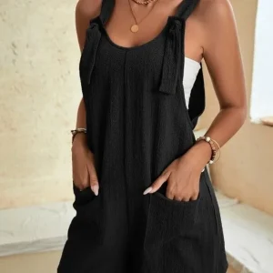 Peleles cortos informales de verano para mujer, mono holgado liso sin | Ropa de mujer · Omeda.es