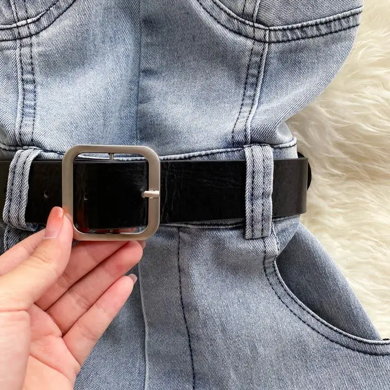 Peleles de verano para mujer, mono vaquero con hombros descubiertos, | Ropa de mujer · Omeda.es - Imagen 7