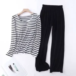 Pijamas holgados informales para mujer, Pijamas de manga larga para | Ropa de mujer · Omeda.es