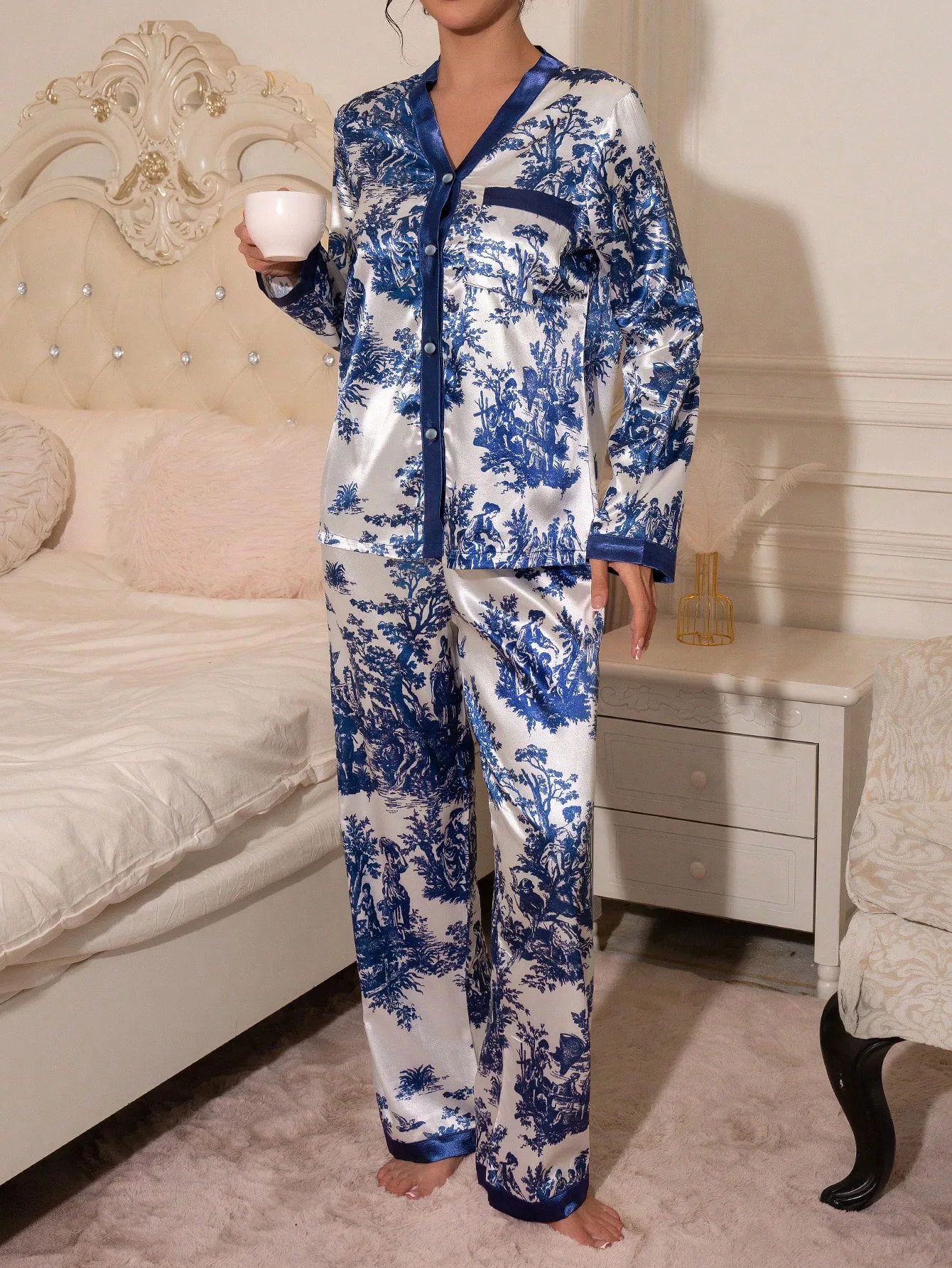 Pijamas de manga larga para mujer, conjunto de pijama para el hogar, | Ropa de hombre · Omeda.es - Imagen 5