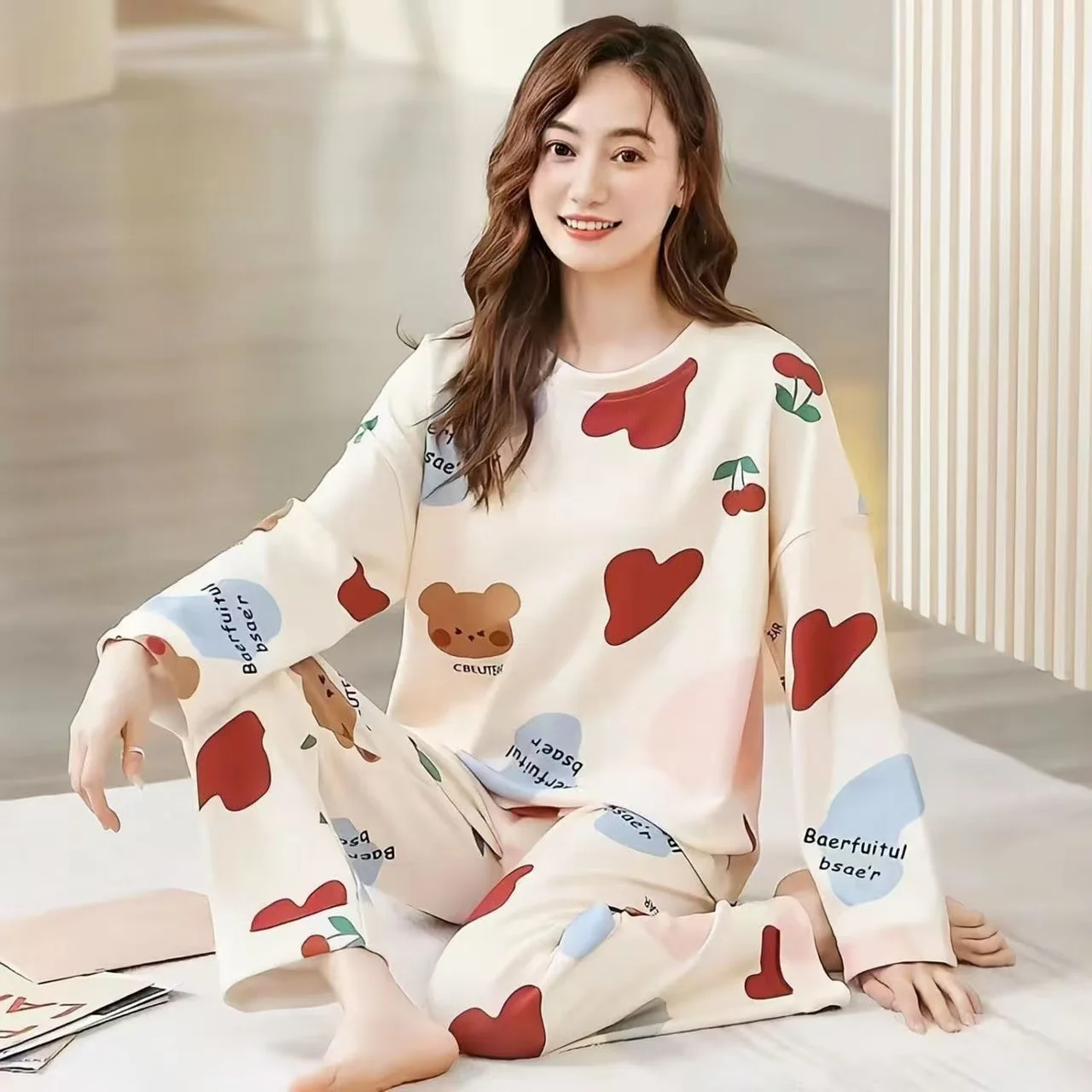 Pijamas de mujer, pantalones de manga larga, conjunto de dos piezas, | Ropa de mujer · Omeda.es - Imagen 5