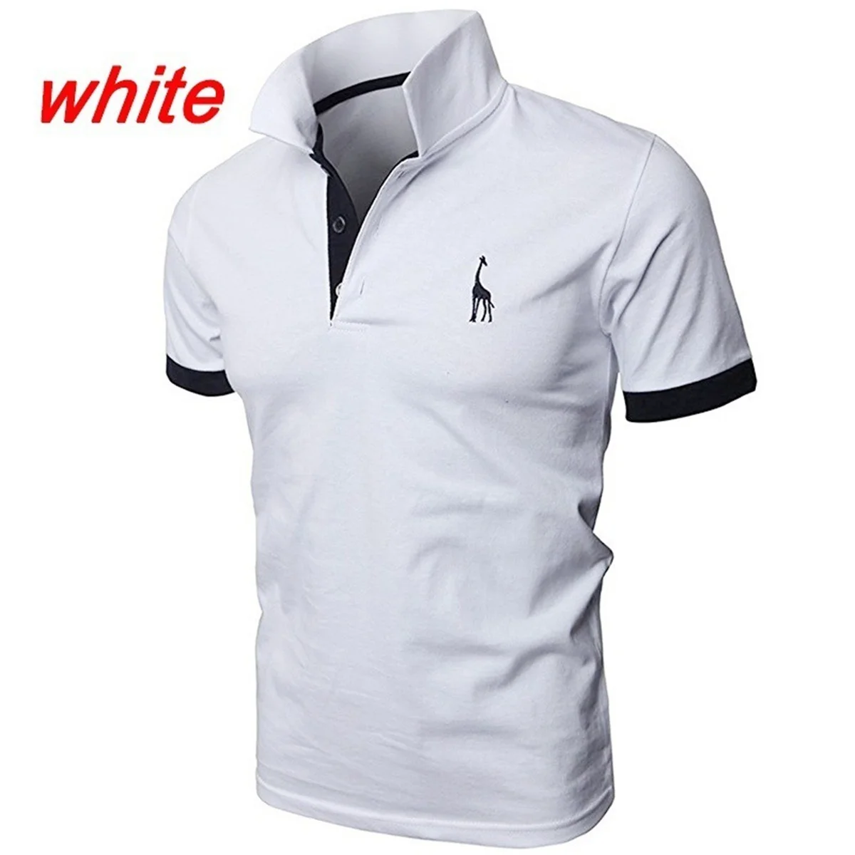Polo con bordado de dibujos animados para hombre, Polo informal de | Ropa de hombre · Omeda.es