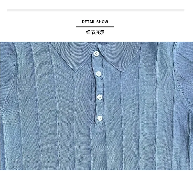 Polo de manga corta para hombre con cuello de solapa, estilo informal | Ropa de hombre · Omeda.es - Imagen 13