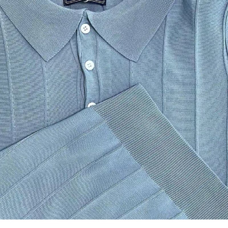 Polo de manga corta para hombre con cuello de solapa, estilo informal | Ropa de hombre · Omeda.es - Imagen 14
