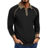 Polo de manga larga para hombre, camiseta informal con cuello vuelto | Ropa de hombre · Omeda.es