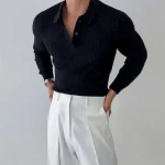 Polo a rayas para negocios y ocasiones informales, Jersey de punto | Ropa de hombre · Omeda.es