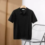 Polos ajustados para hombre, camiseta Sexy elástica lisa con cuello, | Ropa de hombre · Omeda.es