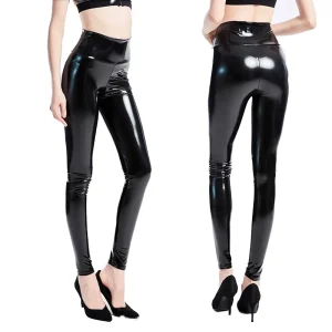 Push Up-mallas de charol negro para mujer, pantalones ajustados | Ropa de mujer · Omeda.es