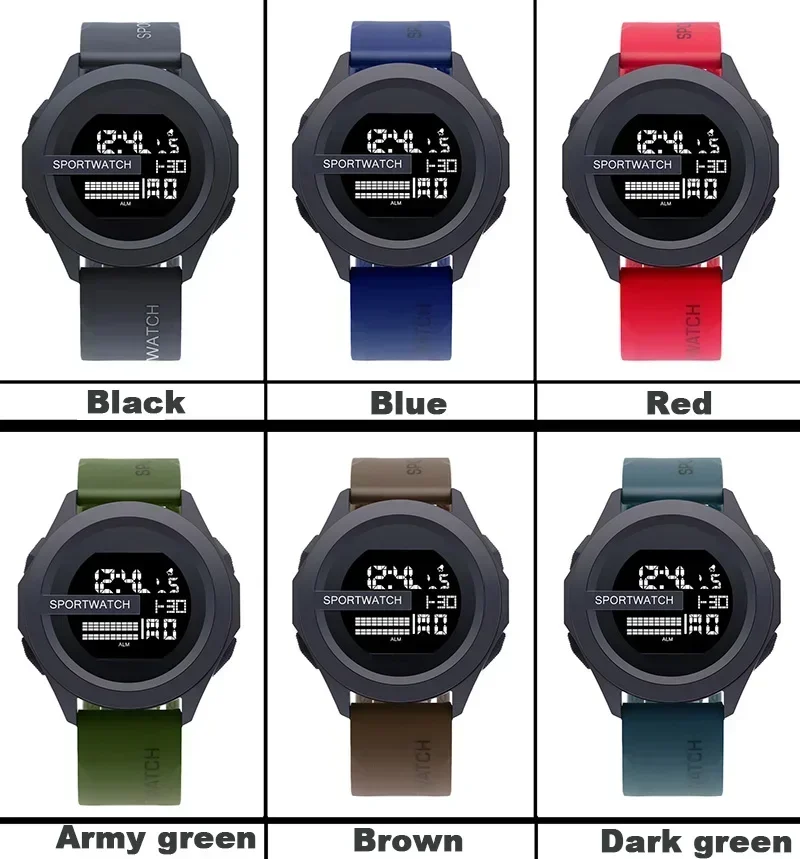 Reloj deportivo para hombre, reloj de pulsera Digital, cronómetro | Accesorios de moda · Omeda.es - Imagen 4