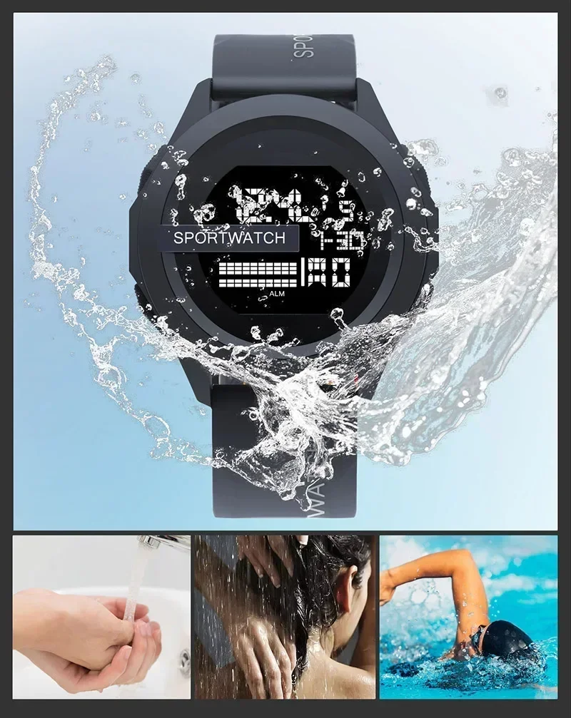 Reloj deportivo para hombre, reloj de pulsera Digital, cronómetro | Accesorios de moda · Omeda.es - Imagen 6