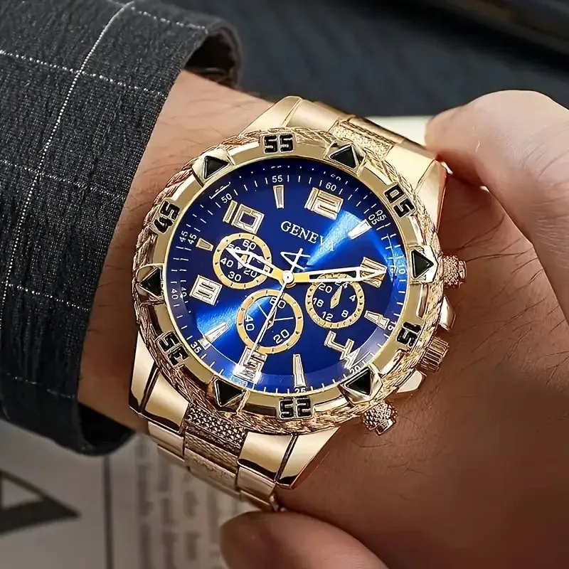 Reloj de negocios a la moda para hombre, esfera grande de lujo, | Accesorios de moda · Omeda.es - Imagen 5