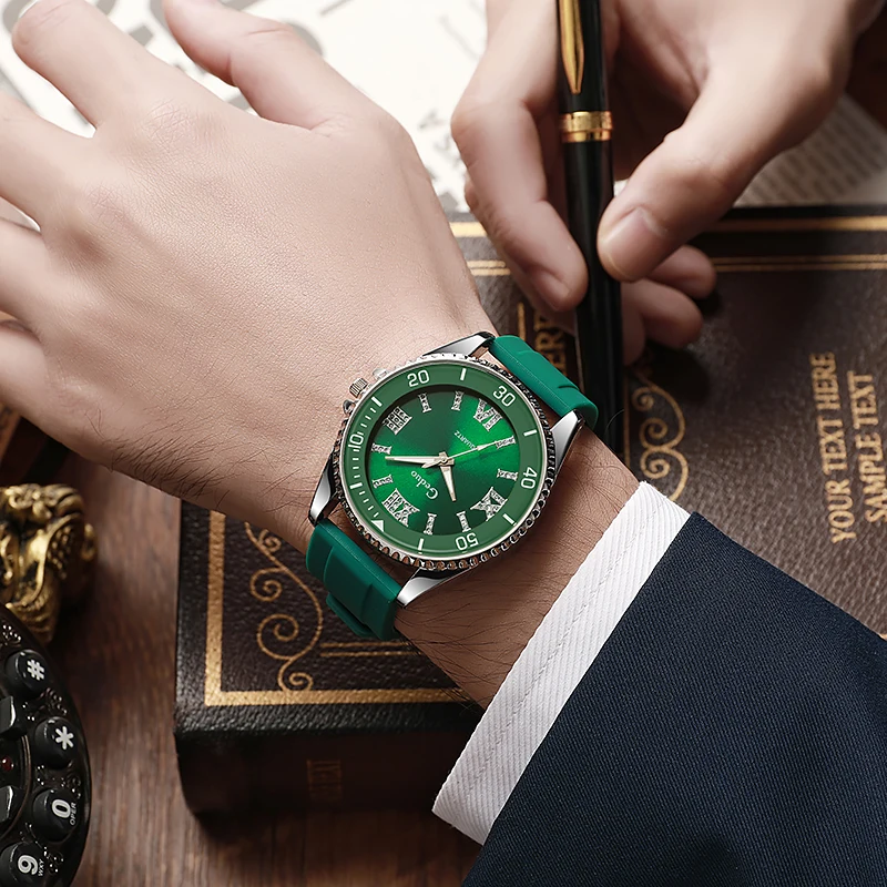 Reloj de pulsera con diamantes de imitación para hombre, cronógrafo | Accesorios de moda · Omeda.es