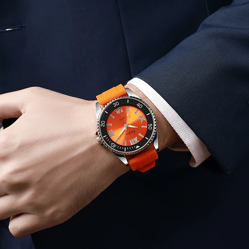 Reloj de pulsera con diamantes de imitación para hombre, cronógrafo | Accesorios de moda · Omeda.es - Imagen 5