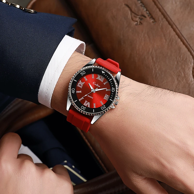 Reloj de pulsera con diamantes de imitación para hombre, cronógrafo | Accesorios de moda · Omeda.es - Imagen 6