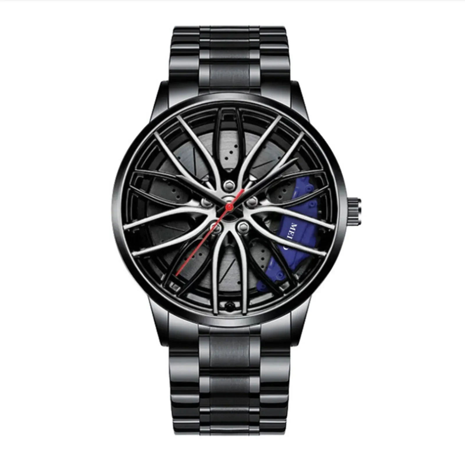 Relojes de coche para hombres, reloj de pulsera de cuarzo de acero | Accesorios de moda · Omeda.es - Imagen 4