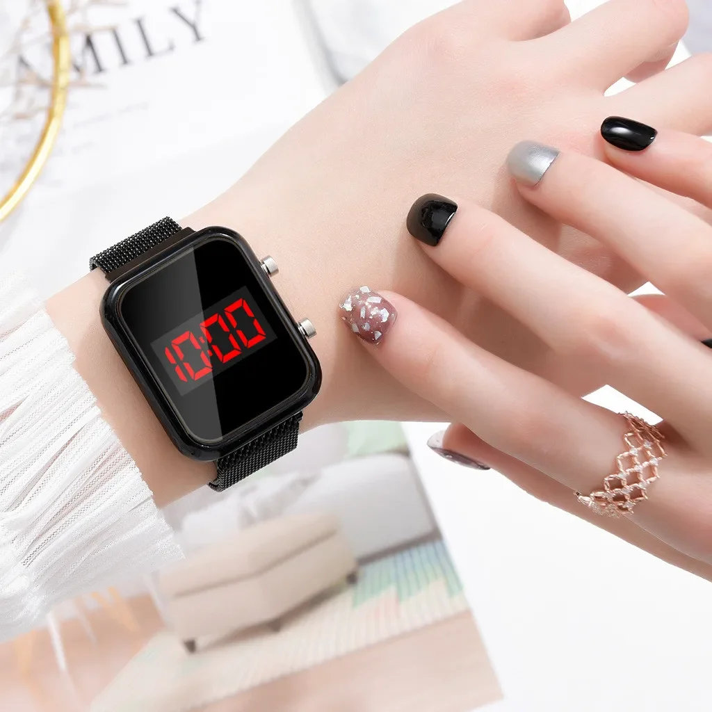 Relojes digitales LED de moda para mujer, relojes deportivos con | Accesorios de moda · Omeda.es - Imagen 15