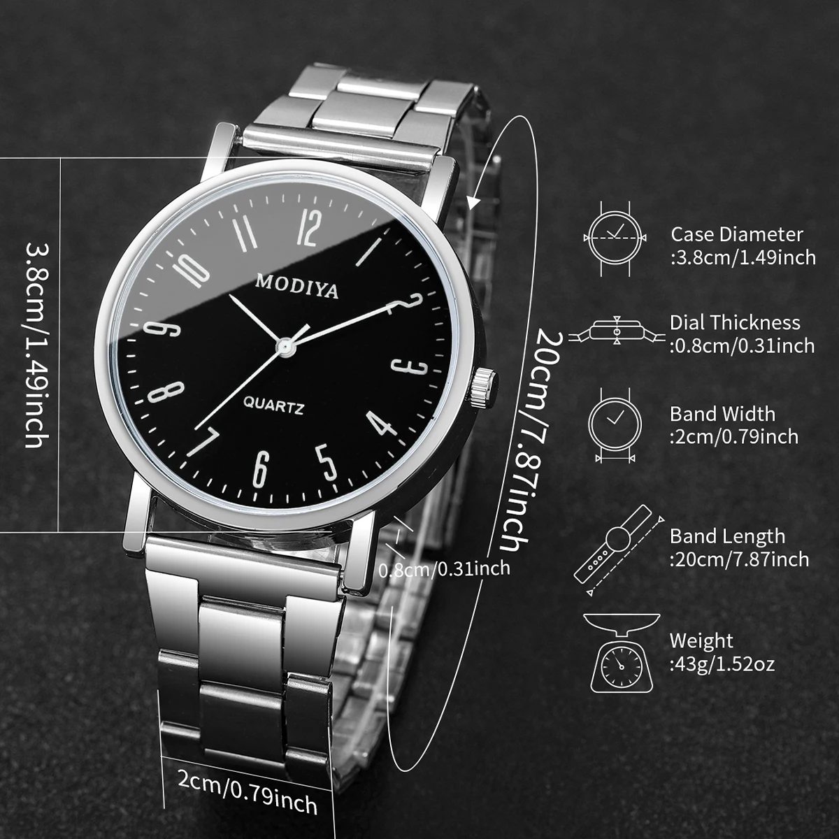 Relojes de negocios para Hombre a la moda, Reloj de pulsera de cuarzo | Accesorios de moda · Omeda.es - Imagen 12