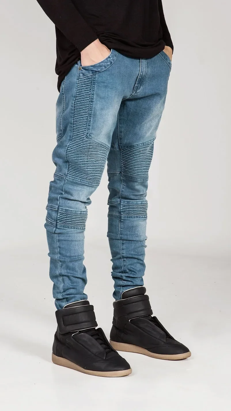 Ropa de calle, pantalones vaqueros ajustados de motociclista para | Ropa de hombre · Omeda.es