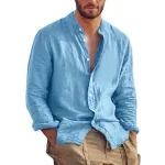 Ropa de chándal para hombre, camisa de manga larga, camisas de lino | Ropa de hombre · Omeda.es