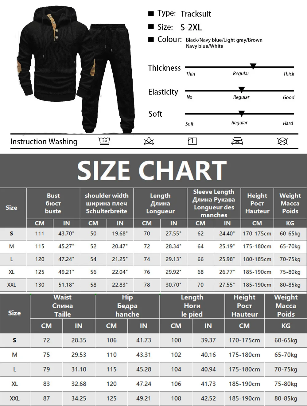 Ropa deportiva para hombre, Joggers de Color sólido, sudaderas con | Ropa de hombre · Omeda.es - Imagen 2