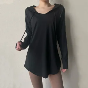 Ropa deportiva para mujer, para Fitness, correr, con capucha, manga | Ropa de mujer · Omeda.es
