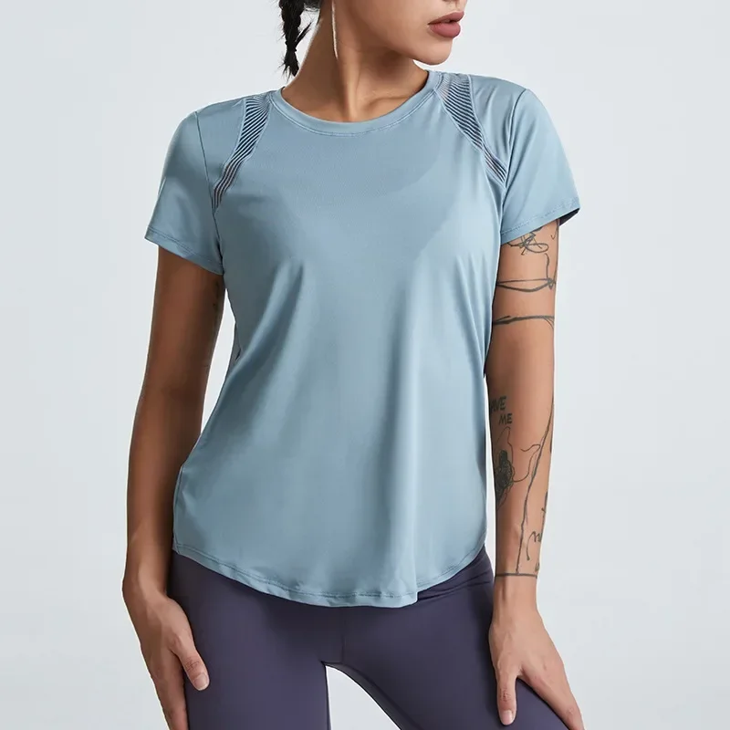 Ropa holgada de Yoga para mujer, Tops de manga corta para correr, | Ropa de mujer · Omeda.es - Imagen 11