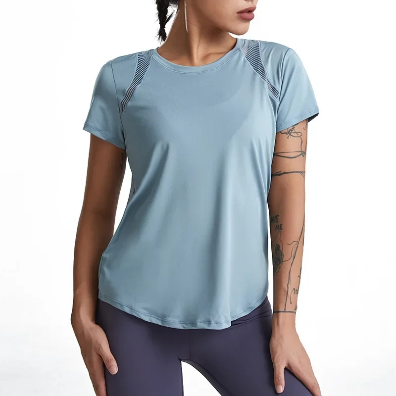 Ropa holgada de Yoga para mujer, Tops de manga corta para correr, | Ropa de mujer · Omeda.es - Imagen 5