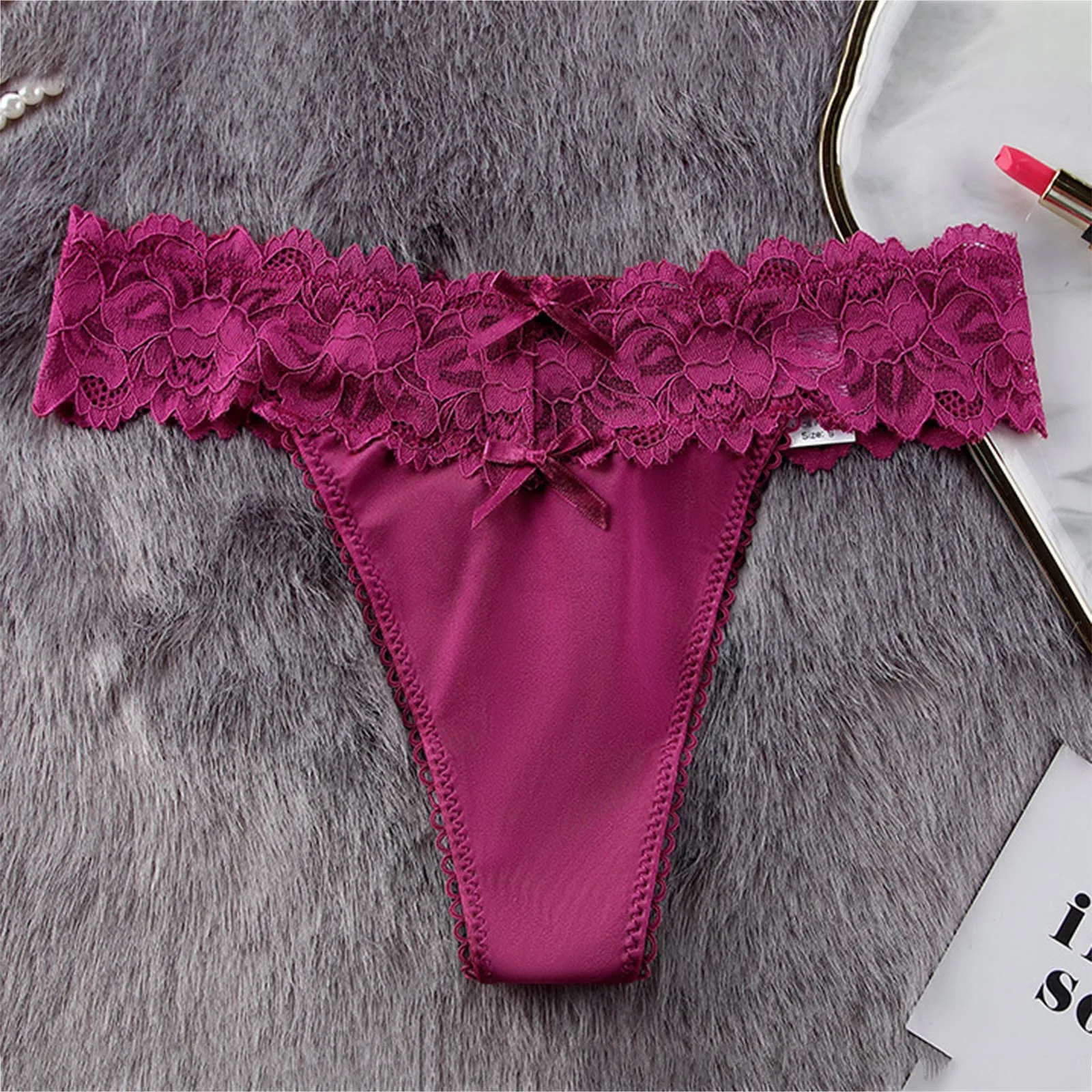 Ropa interior de mujer 2025 moda Sexy encaje Patchwork G String | Ropa de mujer · Omeda.es - Imagen 16