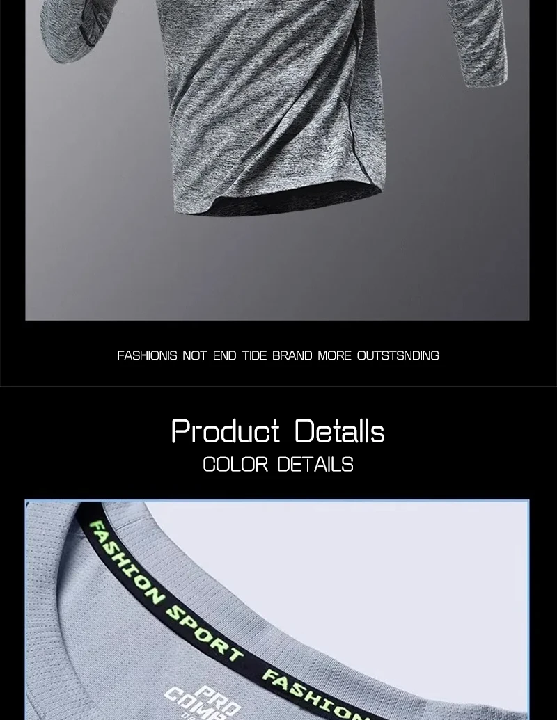 Ropa de secado rápido para correr para hombre, ropa de manga larga | Ropa de hombre · Omeda.es - Imagen 11