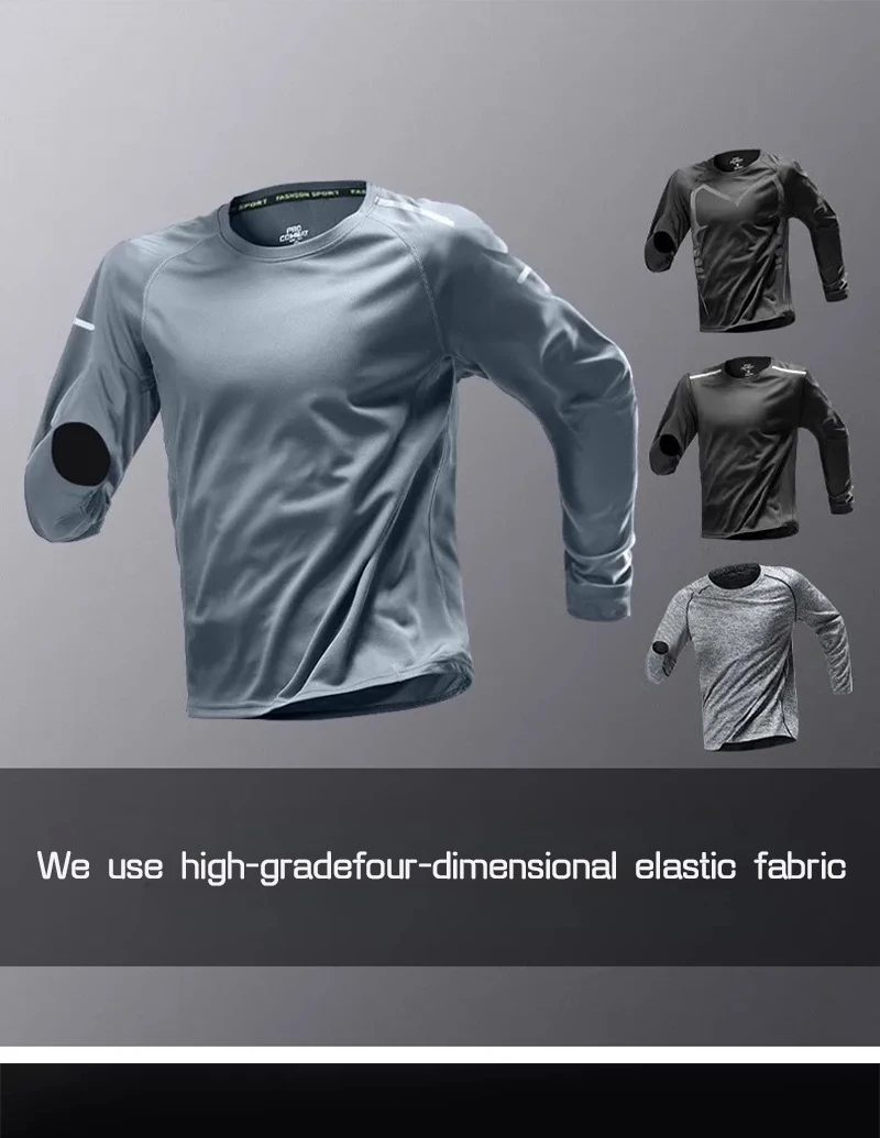 Ropa de secado rápido para correr para hombre, ropa de manga larga | Ropa de hombre · Omeda.es - Imagen 2