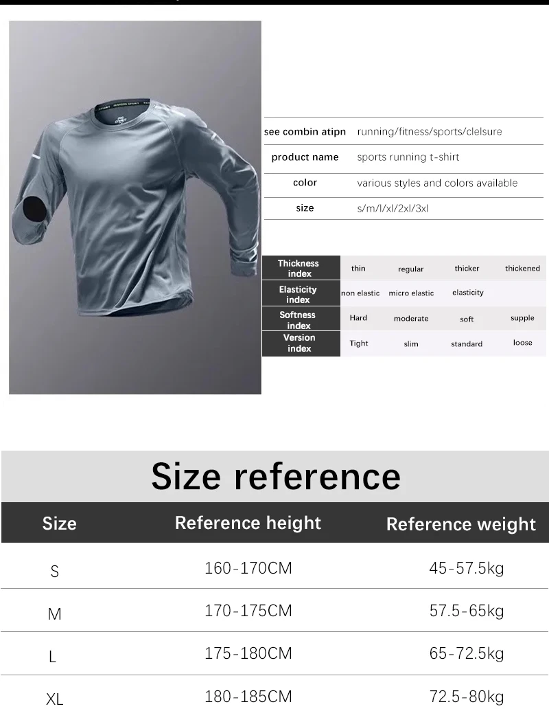 Ropa de secado rápido para correr para hombre, ropa de manga larga | Ropa de hombre · Omeda.es - Imagen 6