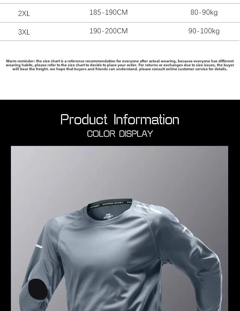 Ropa de secado rápido para correr para hombre, ropa de manga larga | Ropa de hombre · Omeda.es - Imagen 7