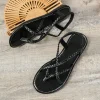 Sandalias huecas tejidas para playa para mujer, zapatos planos | Zapatos y calzado · Omeda.es