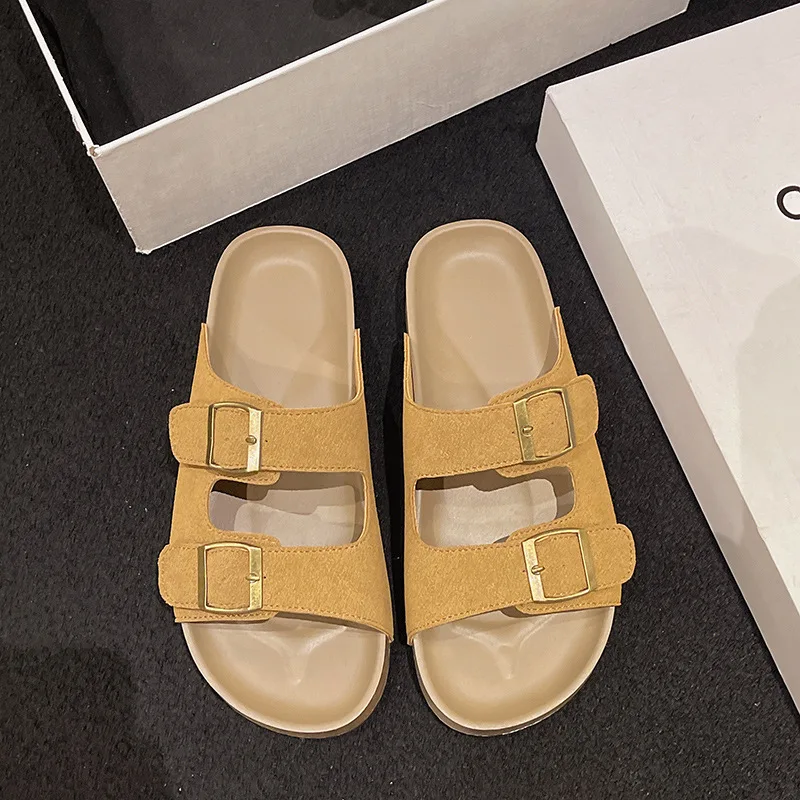 Sandalias planas de corcho para Mujer, zapatos informales con hebilla | Zapatos y calzado · Omeda.es - Imagen 29