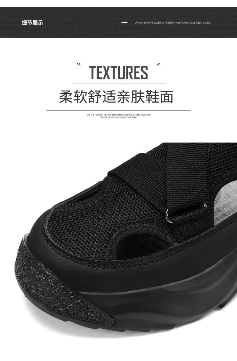 Sandalias de plataforma antideslizantes para hombre, zapatos | Zapatos y calzado · Omeda.es - Imagen 4