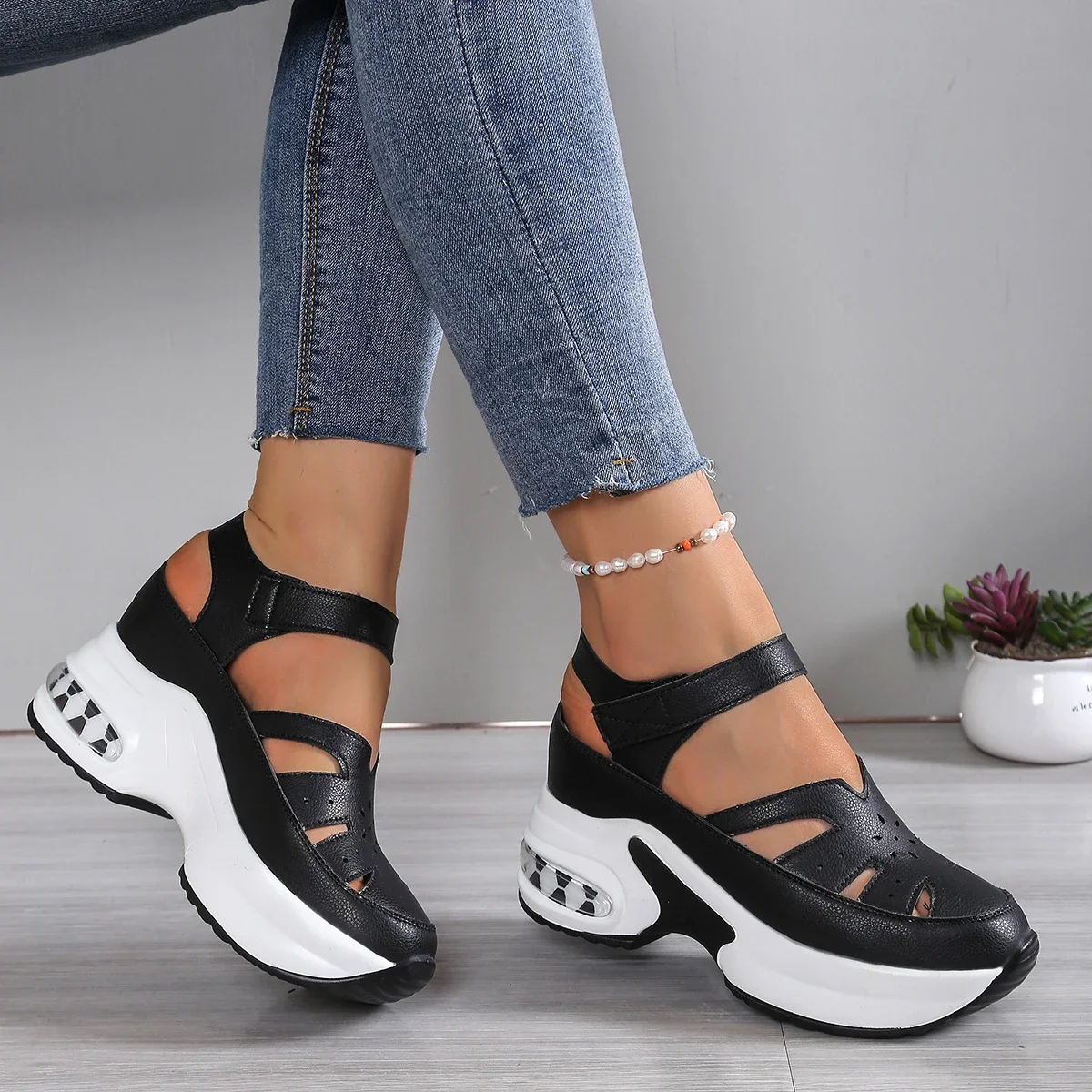 Sandalias de plataforma de tacón súper alto a la moda para mujer, | Zapatos y calzado · Omeda.es - Imagen 10