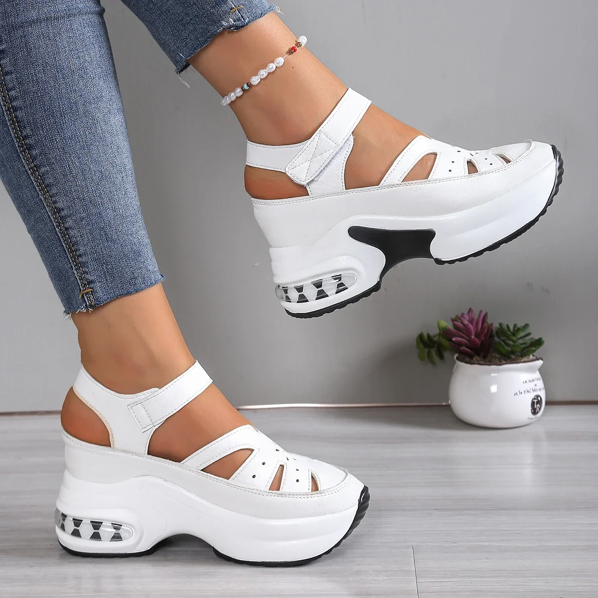 Sandalias de plataforma de tacón súper alto a la moda para mujer, | Zapatos y calzado · Omeda.es - Imagen 3