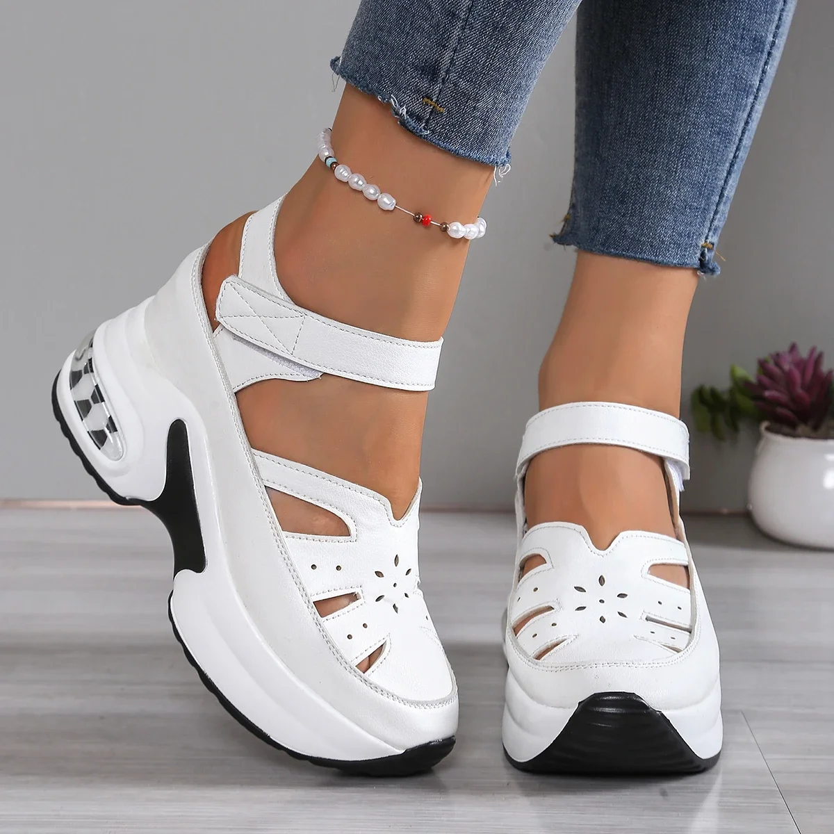 Sandalias de plataforma de tacón súper alto a la moda para mujer, | Zapatos y calzado · Omeda.es - Imagen 5