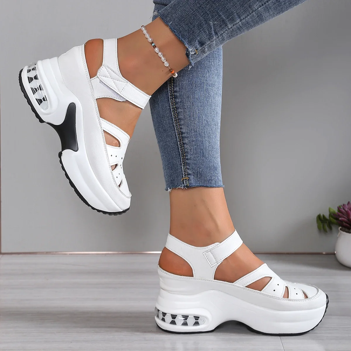 Sandalias de plataforma de tacón súper alto a la moda para mujer, | Zapatos y calzado · Omeda.es - Imagen 7