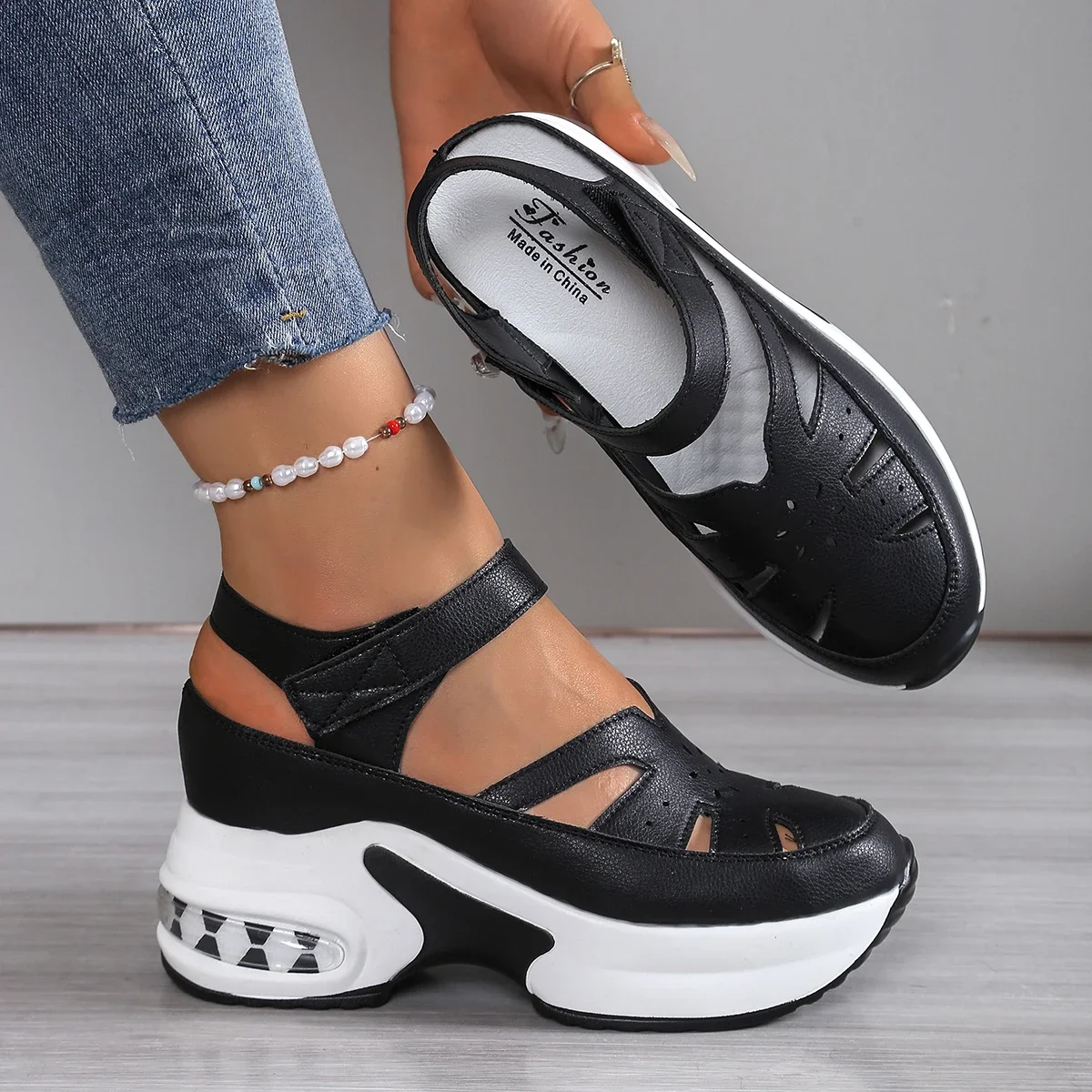 Sandalias de plataforma de tacón súper alto a la moda para mujer, | Zapatos y calzado · Omeda.es - Imagen 9