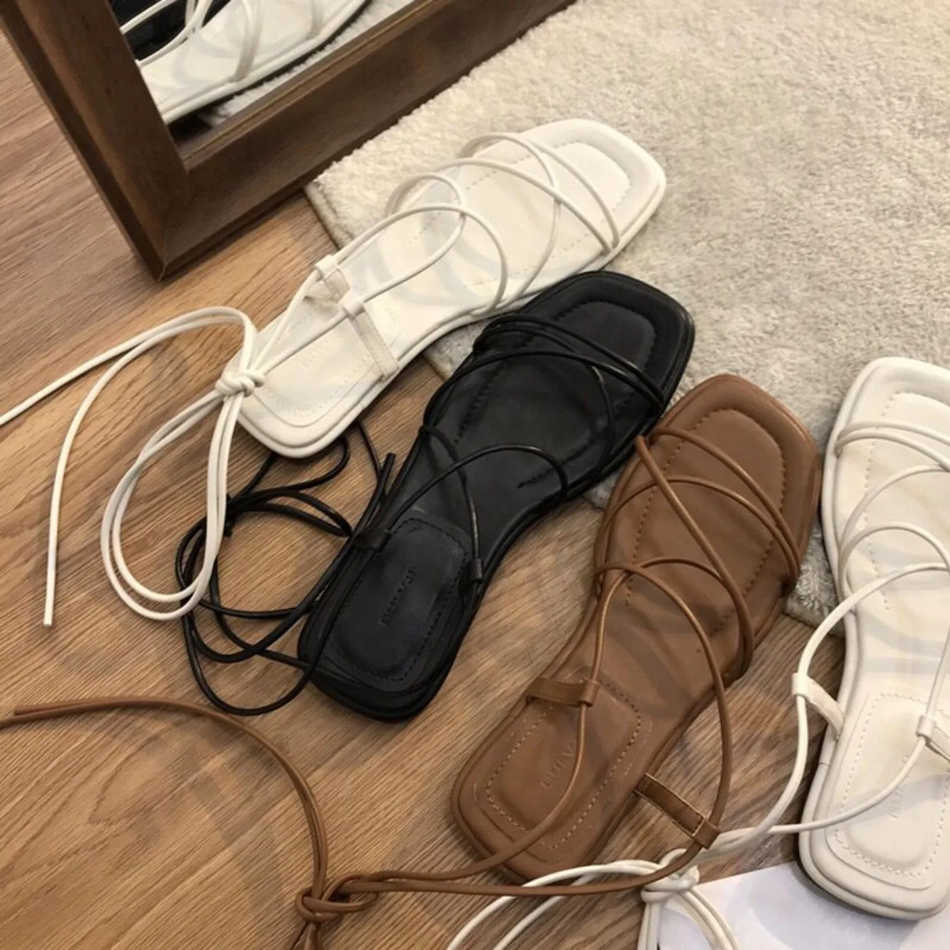 Sandalias de playa para mujer, zapatos planos informales con punta | Zapatos y calzado · Omeda.es - Imagen 4