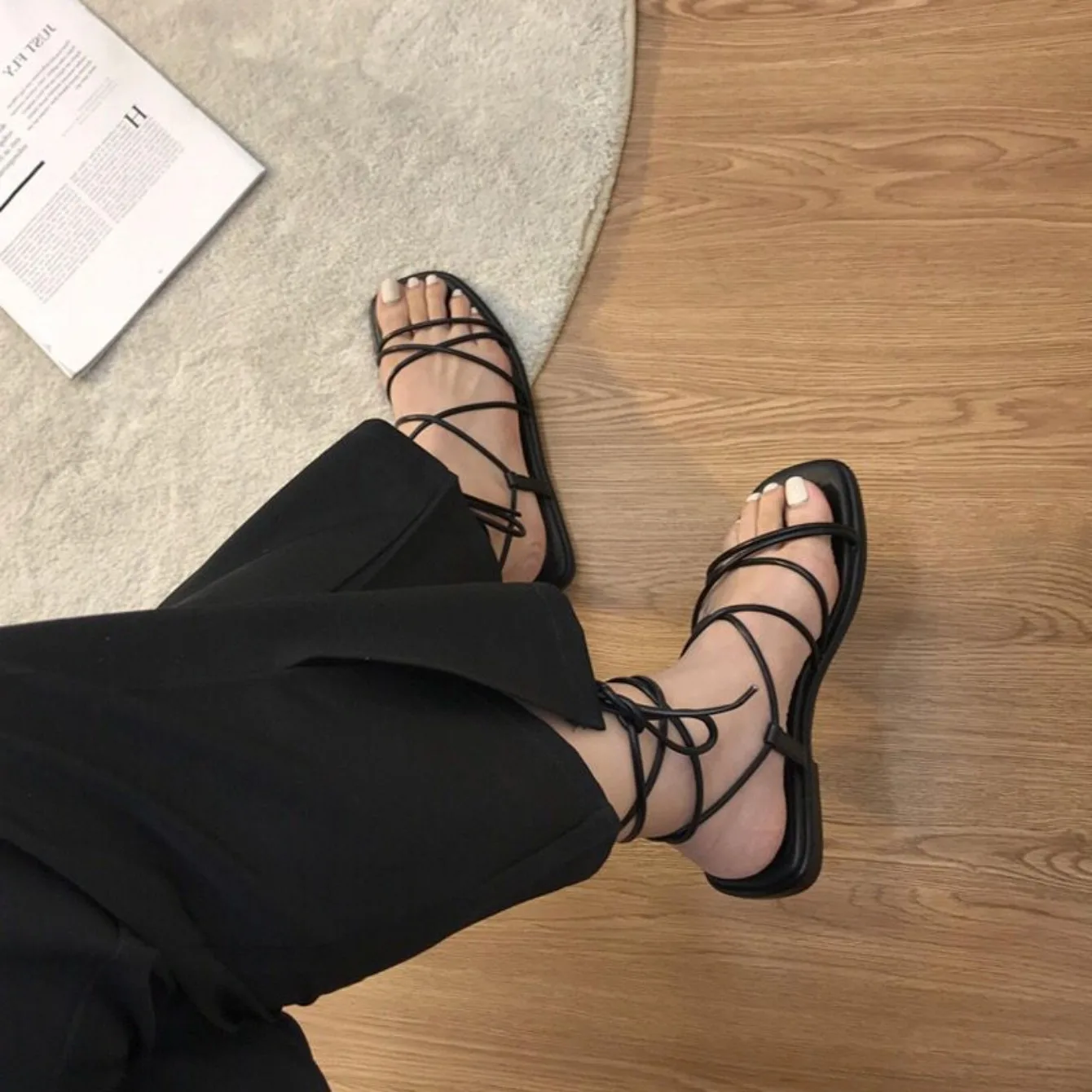 Sandalias de playa para mujer, zapatos planos informales con punta | Zapatos y calzado · Omeda.es - Imagen 7