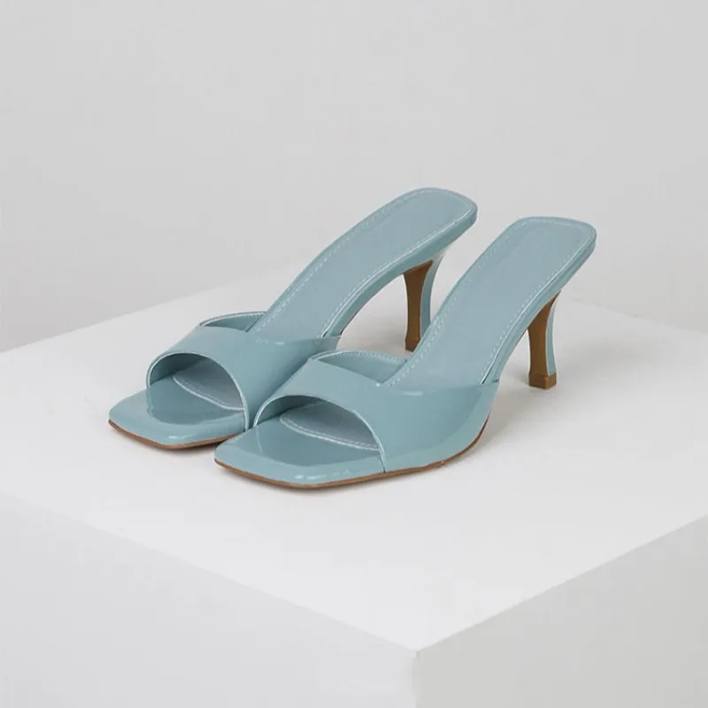 Sandalias de verano para mujer, zapatillas con punta cuadrada a la | Zapatos y calzado · Omeda.es - Imagen 4