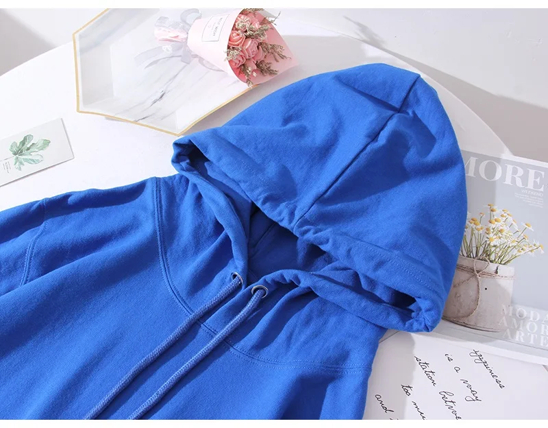 Sudadera de algodón con capucha para mujer, suéter de talla grande, | Ropa de mujer · Omeda.es - Imagen 10