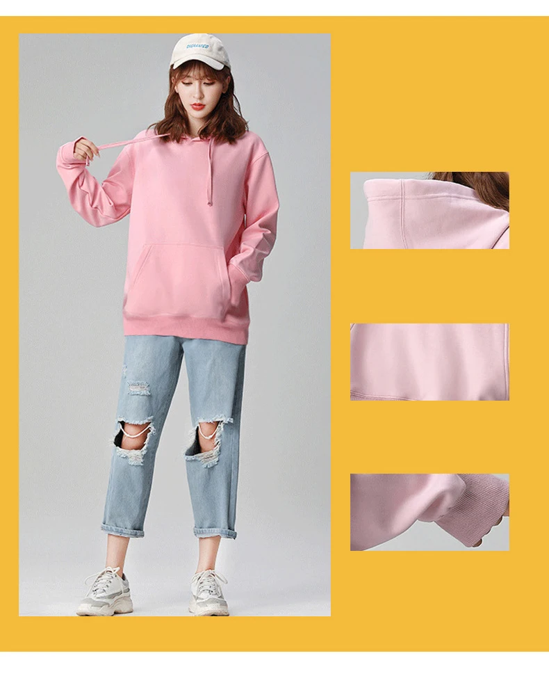 Sudadera de algodón con capucha para mujer, suéter de talla grande, | Ropa de mujer · Omeda.es - Imagen 15