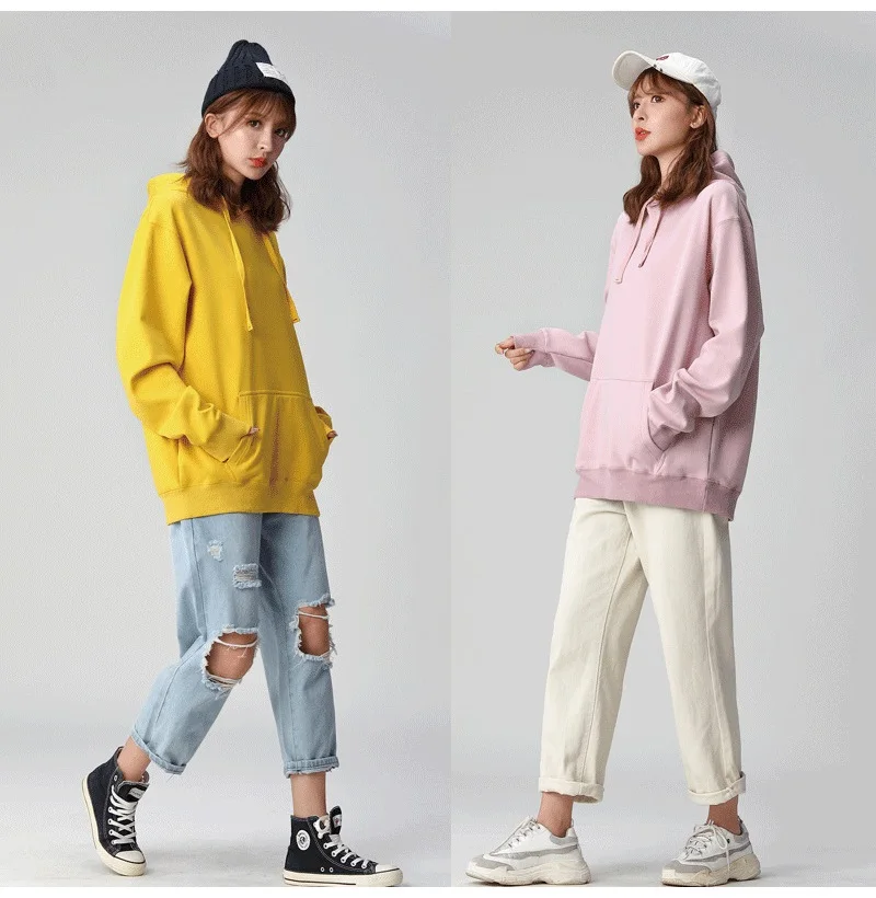 Sudadera de algodón con capucha para mujer, suéter de talla grande, | Ropa de mujer · Omeda.es - Imagen 19