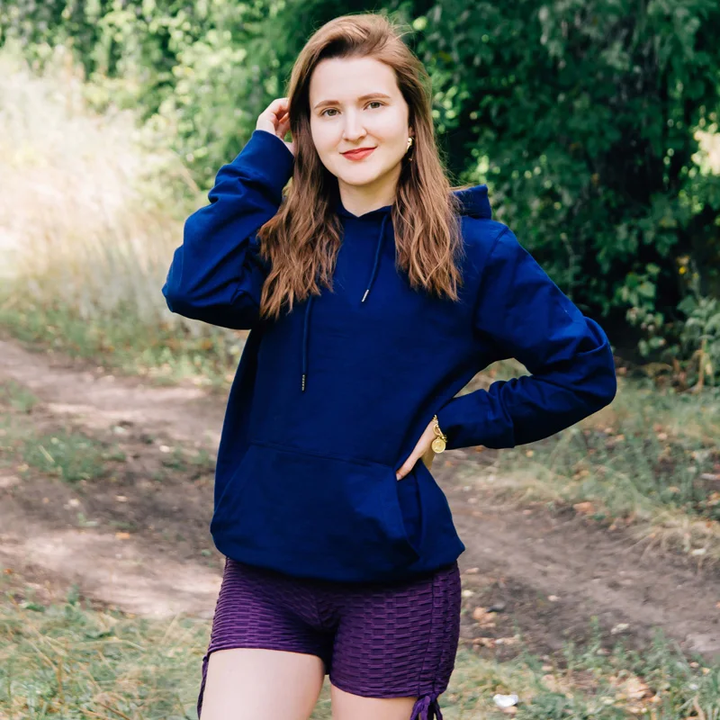 Sudadera de algodón con capucha para mujer, suéter de talla grande, | Ropa de mujer · Omeda.es - Imagen 2