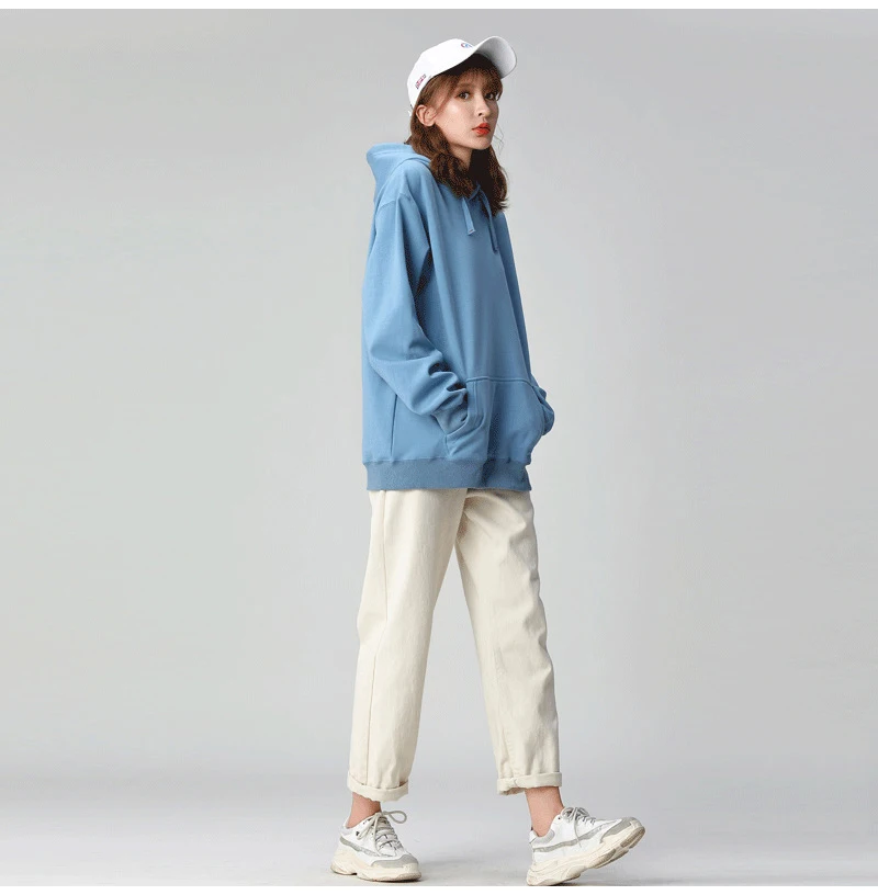 Sudadera de algodón con capucha para mujer, suéter de talla grande, | Ropa de mujer · Omeda.es - Imagen 20